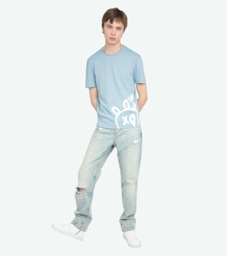 Stockly T-shirt - Short-sleeved t-shirt with front print.