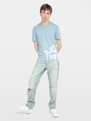 Stockly T-shirt - Short-sleeved T-shirt with front print.