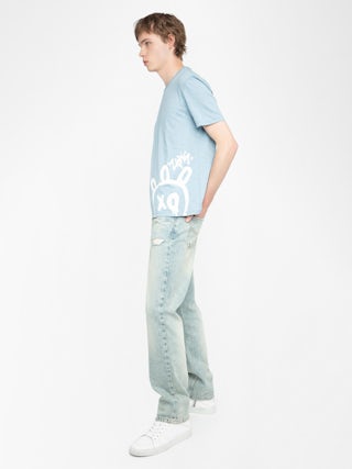 Stockly T-shirt - Short-sleeved T-shirt with front print.