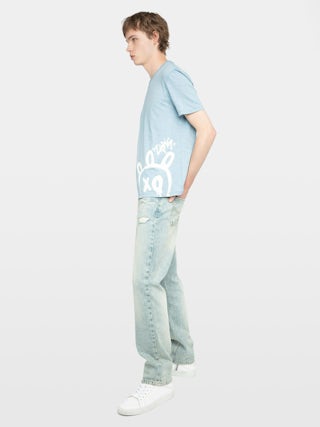 Stockly T-shirt - Short-sleeved T-shirt with front print.