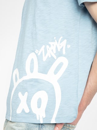 Stockly T-shirt - Short-sleeved T-shirt with front print.