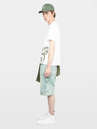 Stockly T-shirt - Short-sleeved T-shirt with front print.