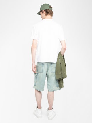 Stockly T-shirt - Short-sleeved T-shirt with front print.