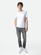 Stockholm T-shirt - Black round-neck T-shirt.