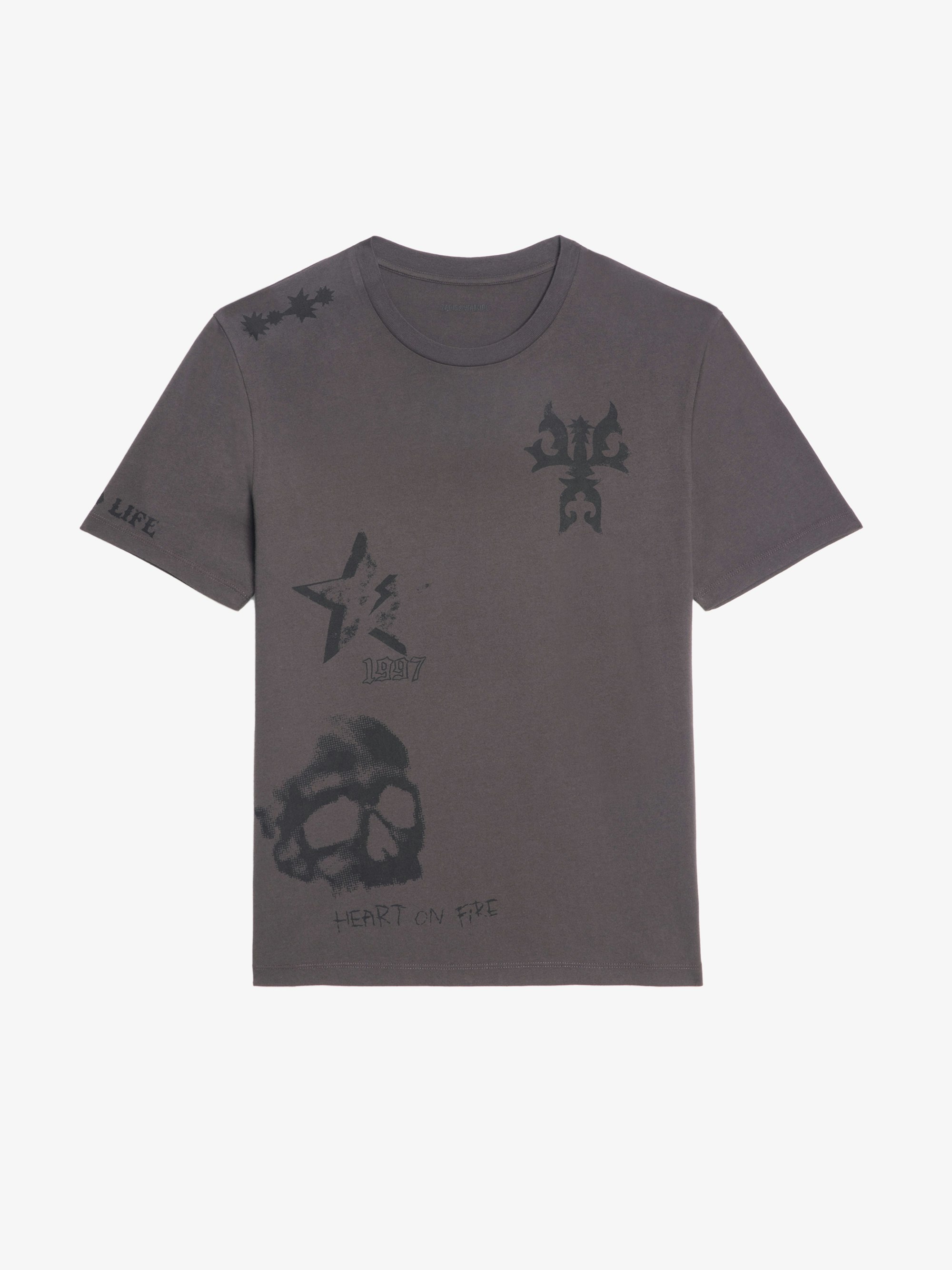 Tシャツ・カットソー ZADIG & VOLTAIRE Men T-shirt White JMTS01710 107 Zadig & Voltaire Tommy T-Shirt | FashionClap