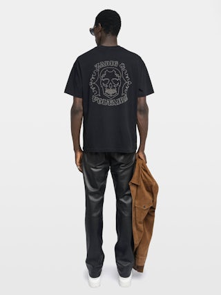 Teddy T-shirt - Oversized short-sleeved T-shirt with skull and studs on the back.