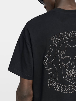 Teddy T-shirt - Oversized short-sleeved T-shirt with skull and studs on the back.