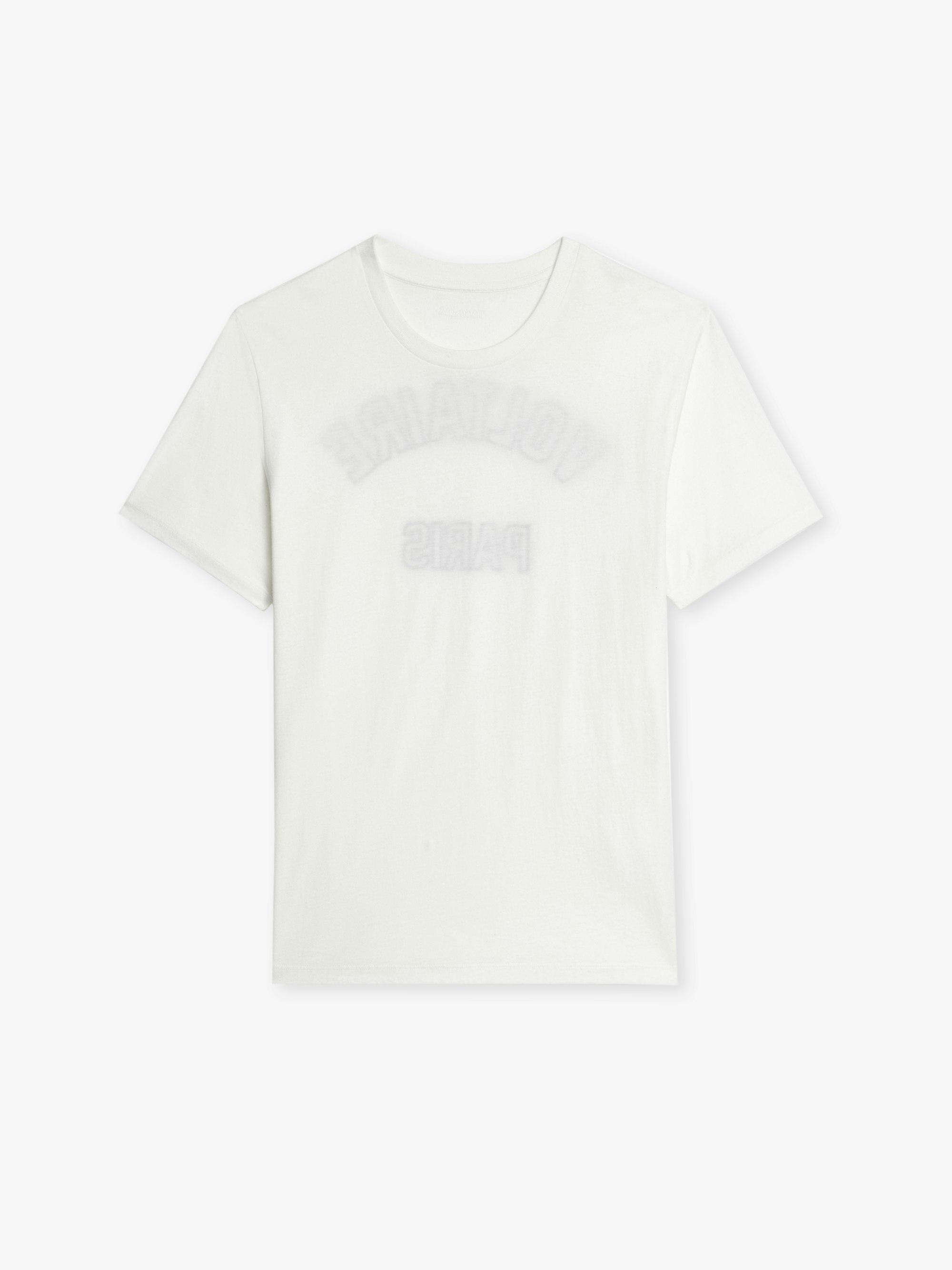Tシャツ・カットソー ZADIG & VOLTAIRE WHITE COTTON T-SHIRT Black Walk T-shirt Organic Cotton | Zadig&Voltaire