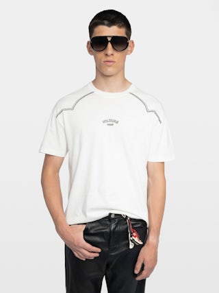 Toddy T-shirt - Loose-fitting short-sleeve T-shirt with western cut-outs.