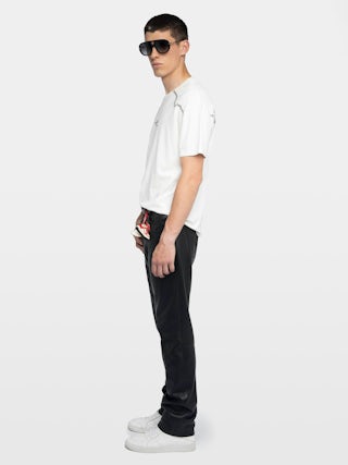 Toddy T-shirt - Loose-fitting short-sleeve T-shirt with western cut-outs.