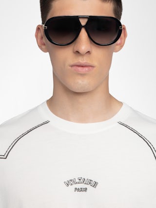 Toddy T-shirt - Loose-fitting short-sleeve T-shirt with western cut-outs.