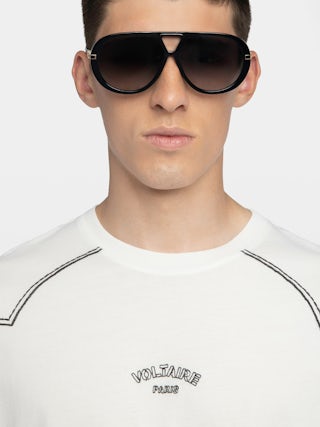 Toddy T-shirt - Loose-fitting short-sleeve T-shirt with western cut-outs.