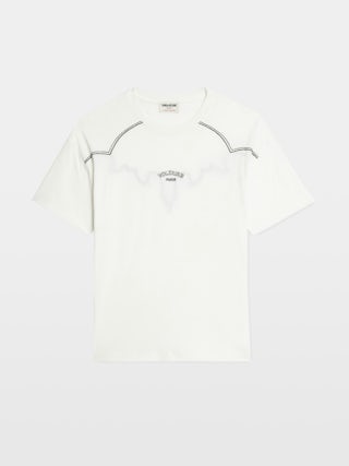Toddy T-shirt - Loose-fitting short-sleeve T-shirt with western cut-outs.