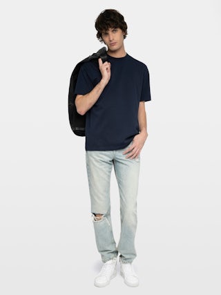 T-shirt Teddy - T-shirt oversize manches courtes avec customisation au dos.