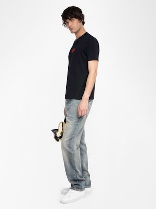 Tommy T-shirt - Short-sleeved t-shirt adorned with a signature badge at the front.