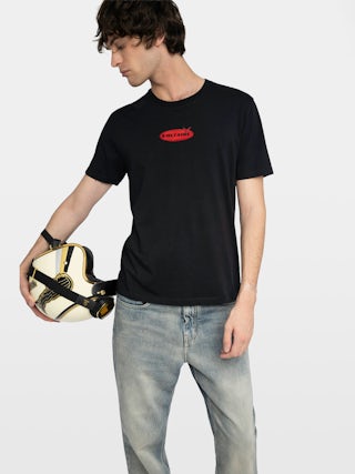 T-shirt Tommy - T-shirt manches courtes orné d’un badge signature avant.