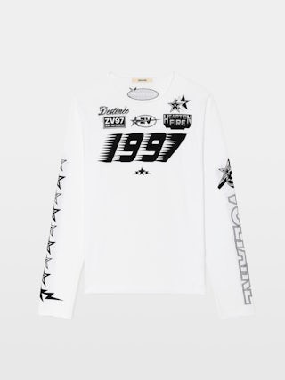 T-shirt Timo - T-shirt manches longues avec customisations floquées et brodées.