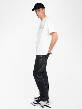 Teddy T-shirt - Oversized short-sleeved T-shirt with front print.