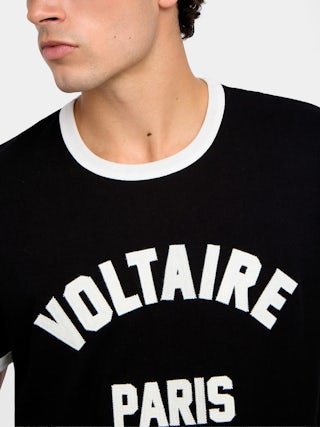 T-shirt Woody - T-shirt manches courtes avec biais contrastés et patch customisé.