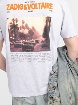 T-shirt Tommy - Short-sleeve crew-neck t-shirt with customisation.