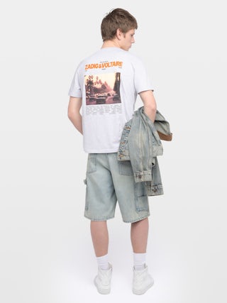 T-shirt Tommy - Short-sleeve crew-neck t-shirt with customisation.