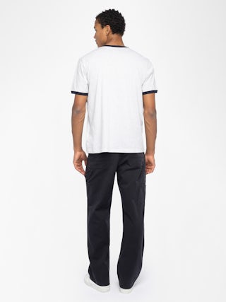 T-shirt Woody - Crew-neck short-sleeve t-shirt with contrast binding and front crest print.