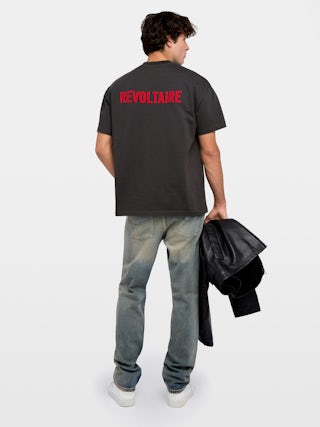 T-shirt Teddyx - T-shirt oversize manches courtes avec patch au dos.