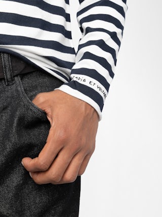 T-shirt Timo - Long-sleeve striped t-shirt.