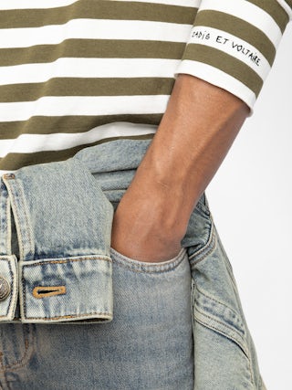 T-shirt Timo - Long-sleeved striped t-shirt.