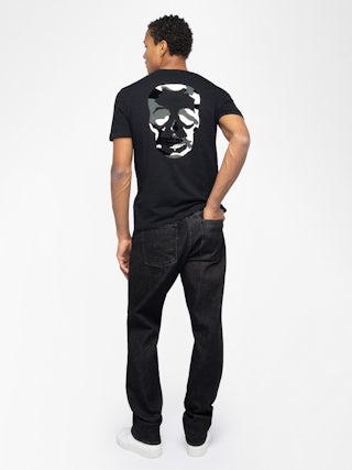 T-shirt Stockholm - T-shirt col rond manches courtes avec print au dos.