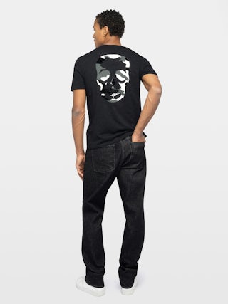 Stockholm T-shirt - Round neck short sleeve t-shirt with back print.