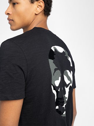 T-shirt Stockholm - T-shirt col rond manches courtes avec print au dos.