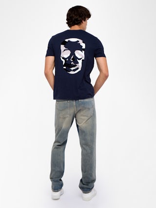 Stockholm T-shirt - T-shirt with round neck and short sleeves with print on the back.