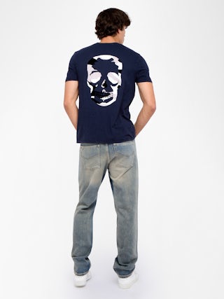 Stockholm T-shirt - T-shirt with round neck and short sleeves with print on the back.