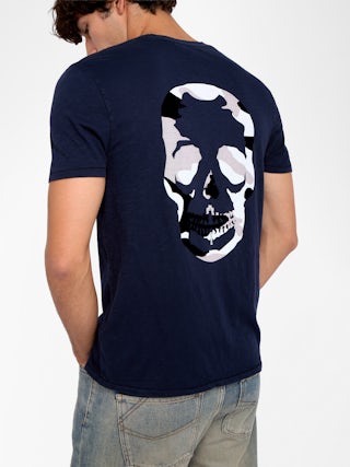 Stockholm T-shirt - T-shirt with round neck and short sleeves with print on the back.