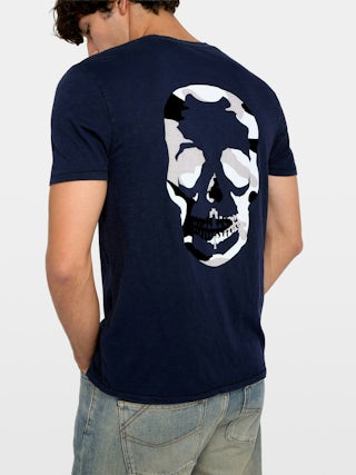 Stockholm T-shirt - T-shirt with round neck and short sleeves with print on the back.