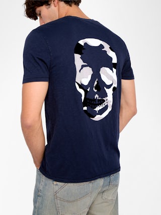 Stockholm T-shirt - T-shirt with round neck and short sleeves with print on the back.