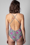 Jormi swimsuit - 1-piece women's swimsuit with plunging neckline