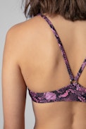 Triangle snake print swimsuit - 2-piece women's swimsuit in snake print