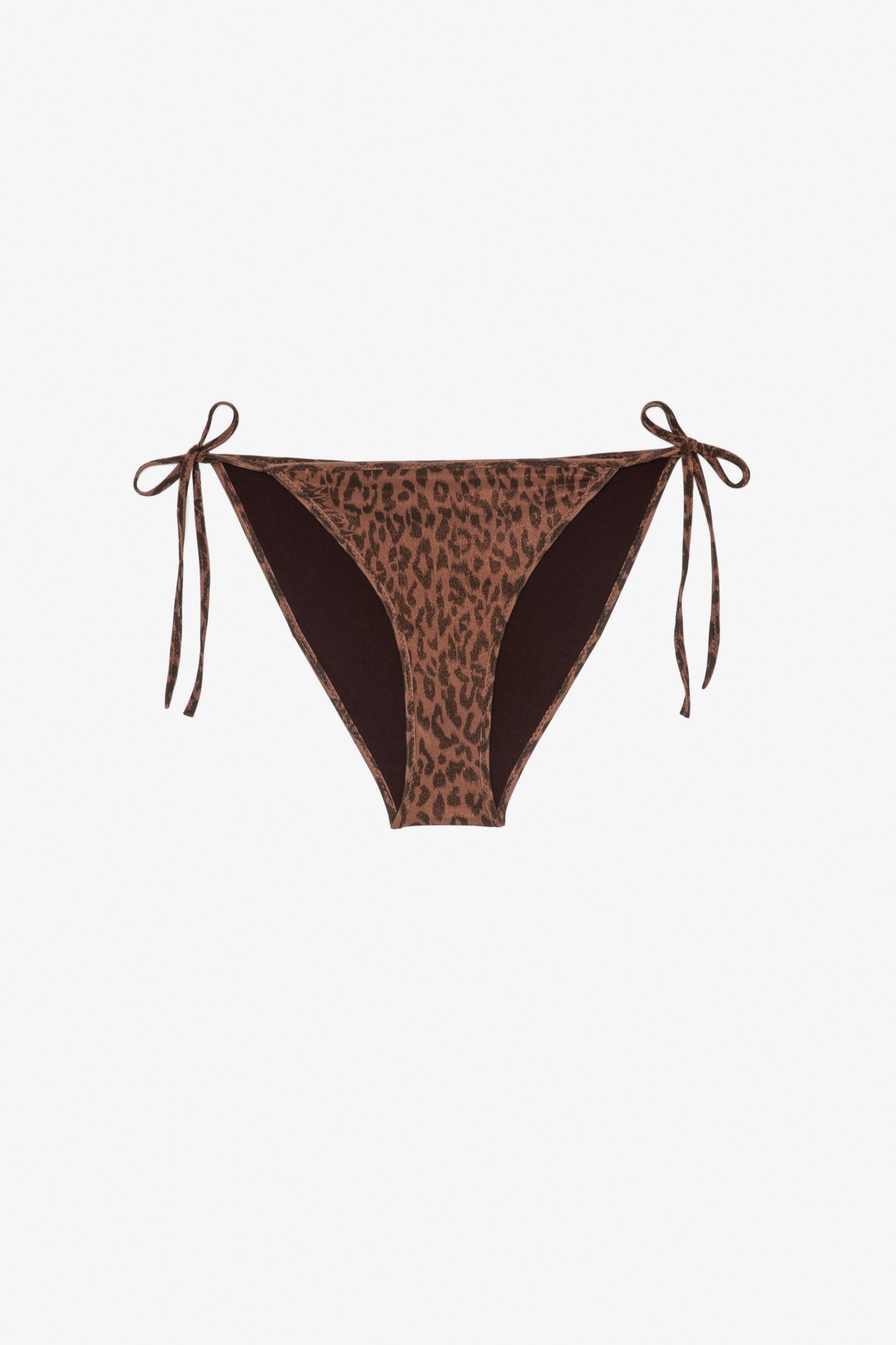Maillot de Bain Léopard Culotte bikini maillot de bain marron imprimé léopard Femme