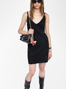 Stella Diamanté Dress - Women's black sleeveless dress with diamanté stars.