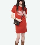 Abito Dima - Abito T-shirt a maniche corte con stampa sul davanti.