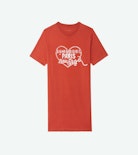 Abito Dima - Abito T-shirt a maniche corte con stampa sul davanti.