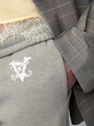 Sofia Jogging Bottoms - Grey jogging bottoms with drawstring ties and ZV print.