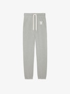 Sofia Jogging Bottoms - Grey jogging bottoms with drawstring ties and ZV print.