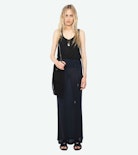 Giada Skirt - Long slit skirt with elastic waistband.