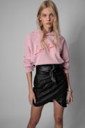 Sudadera Georgy Photoprint Love - Sudadera rosa con capucha de mujer Love Yourself