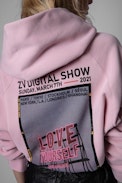 Sudadera Georgy Photoprint Love - Sudadera rosa con capucha de mujer Love Yourself