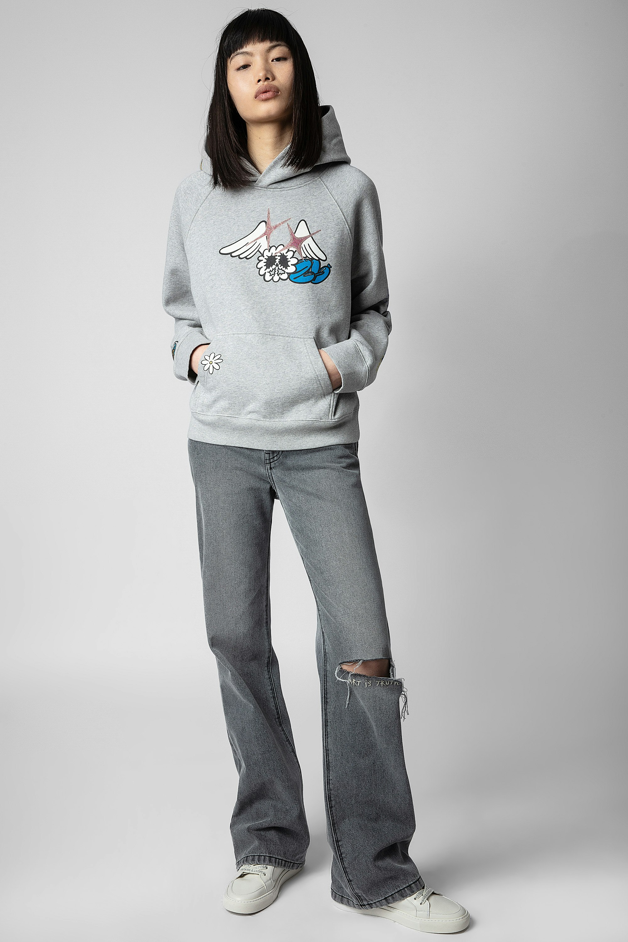 Sweatshirt Georgy sweatshirt gris femme | Zadigu0026Voltaire