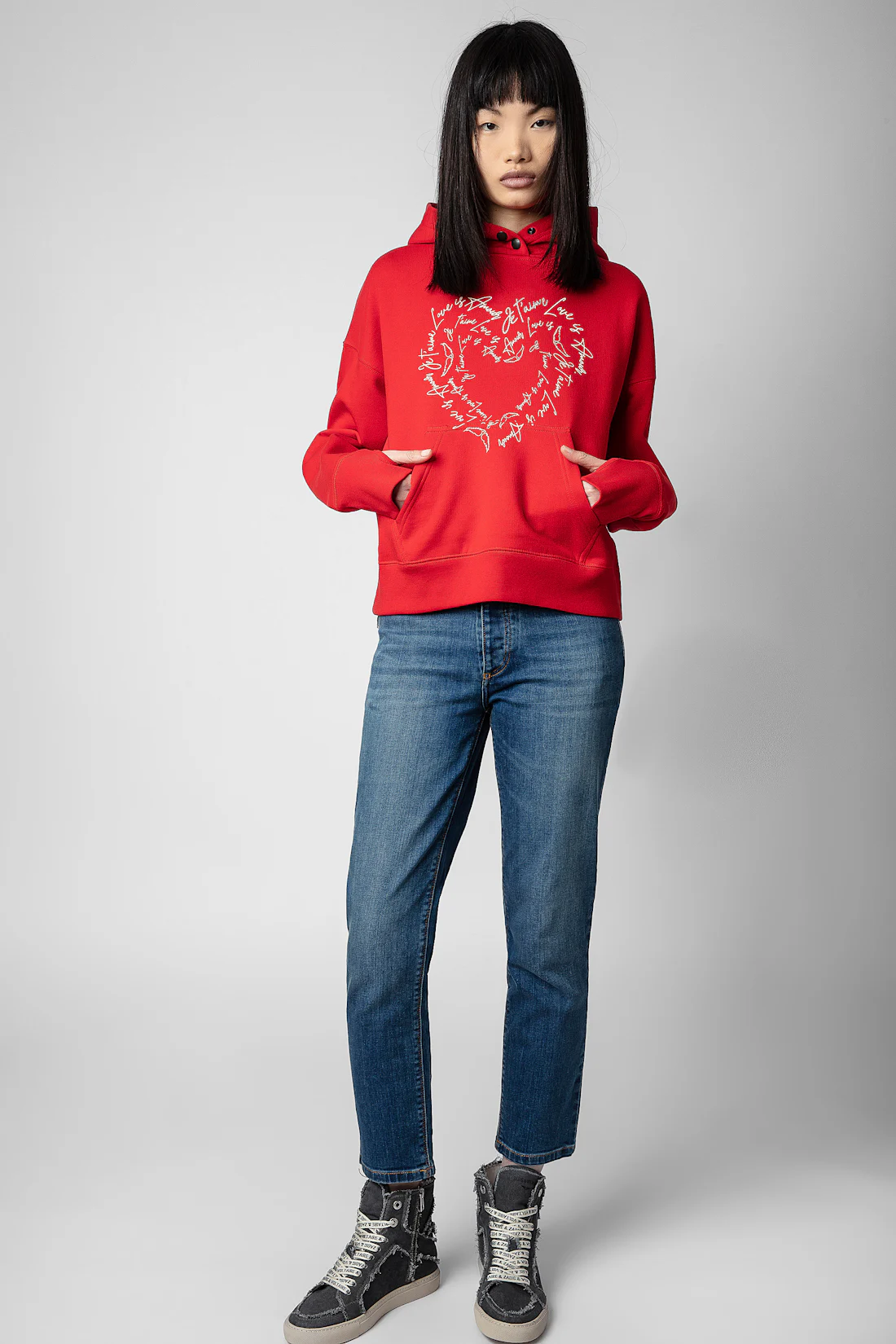 Sweat Zadig & Voltaire Blanc – Taille M – Crâne – Femme